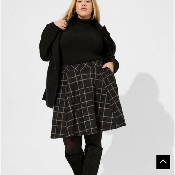 Retired! Mini Studio Luxe Ponte A-Line Skirt - Picture 1 of 5